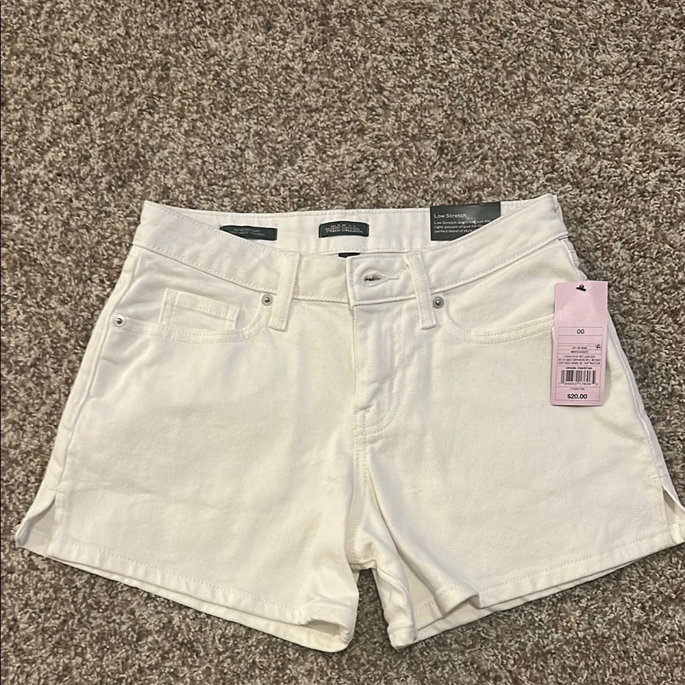 White Denim Women Shorts